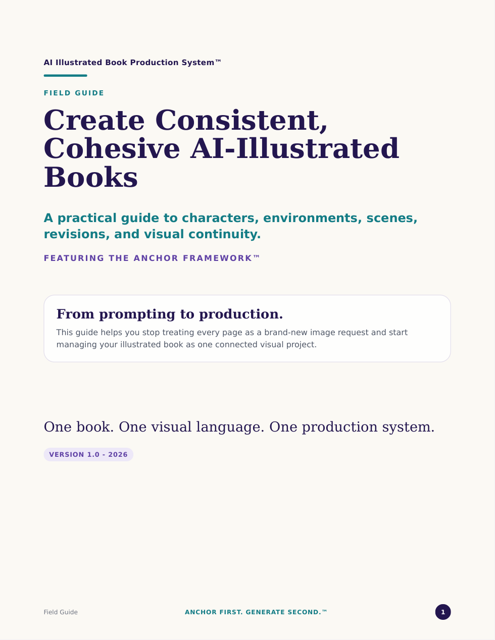 AI Illustrated Book Production Field Guide cover